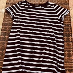 striped t-shirt dress